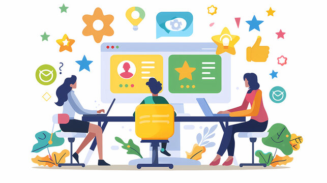 Cartoon Customer Service Images – Browse 81,179 Stock Photos, Vectors ...
