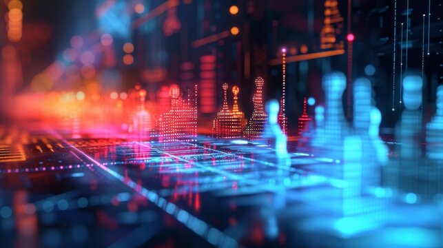 An image of a board game where the gameplay is controlled by a neural network, against the backdrop of a bright abstract landscape. ::3 blueprint drawing ::3 --no text --ar 16:9 --quality 0.5 Job ID