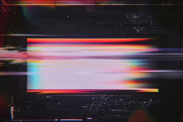 Obraz premium Retro Vhs overlay effect backgrounds electronics technology.