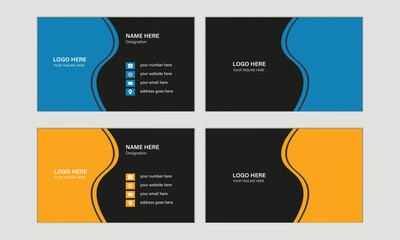 Professional business card design template