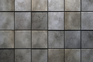 Processed collage of grey marble floor tiles surface texture. Background for banner, backdrop