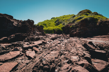 Scenic view of sea against sky-Wollongong