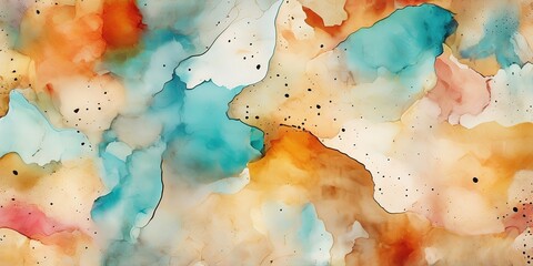Abstract watercolor waves background