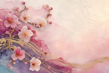 Vine with frame backgrounds blossom flower.