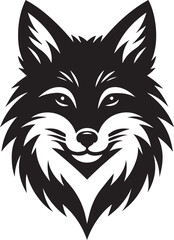 Obraz premium fox head vector