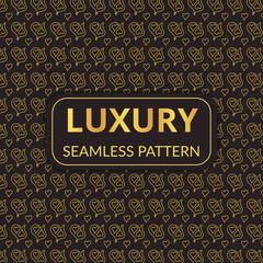 Golden pattern design seamless 