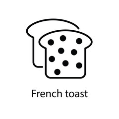 French toast vector icon