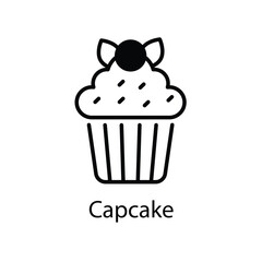 Capcake vector icon