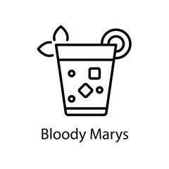 Bloody Marys vector icon