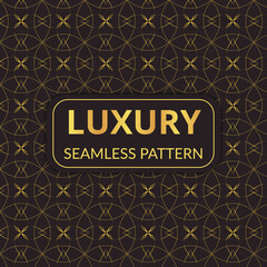 Seamless, golden-pattern luxury