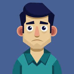 sad man full body 3D Plastic