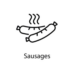 Sausages vector icon