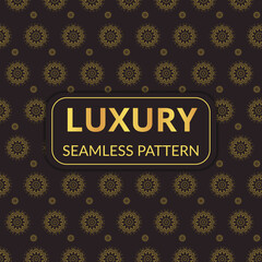 Golden Luxury Floral Pattern
