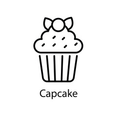 Capcake vector icon