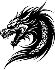 Obraz premium Dragon vector transparent background PNG clipart