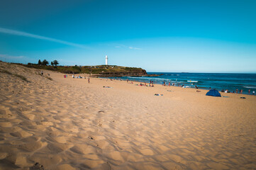 Scenic view of sea against sky-Wollongong