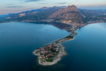 Lake Egirdir of Turkey is situated in the Isparta province. It is also known as the 'seven colored...