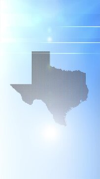 Mobile Vertical Resolution 2160x3840 Pixels, Texas State (USA) Map Opener on Minimal Background, 
Multi Purpose Background Useful for Politics, Elections, Travel, News and Sports Events
