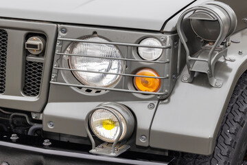 Obraz premium 古い自動車のヘッドライト Headlight of the old car