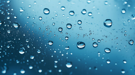 Rain on glass. Rain drops on window