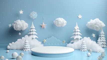 christmas, winter, snow, tree, holiday, illustration, xmas, snowflake, vector, landscape, card, season, celebration, cold, scene, star, nature, ice, decoration, new year, blue, december, snowflakes, n
