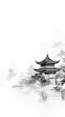 Architecture building pagoda temple.