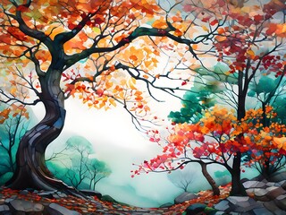 autumn in the forest