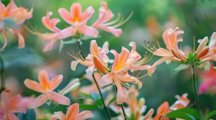 Enjoy the mesmerizing charm of Chinese honeysuckle with its delicate flowers in soft shades of pink and orange exuding calmness and elegance