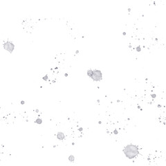 Ink spots, streaks, splashes and brush strokes on a white background. Seamless pattern, ink spots, watercolor illustration. Drawn in Photoshop. Back to school.