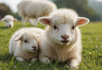 Obraz premium Sheep in farm