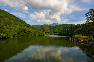 日本の鳥取県の大山の美しい風景