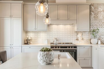 Fototapeta premium Kitchen furniture sink tile.