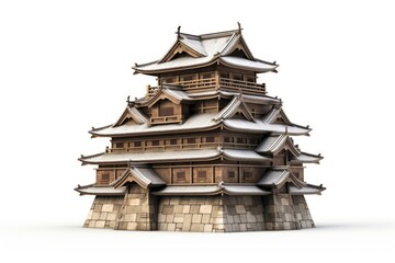 Fototapeta premium Japanese castle architecture building pagoda.