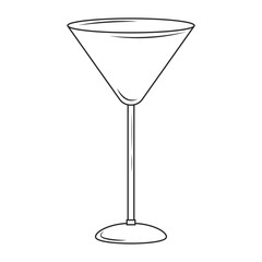 glass on a white background vector illustration