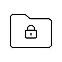Files and Folders Security Icon, Great for Data Protection and IT Designs