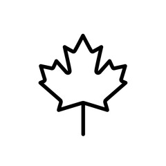 Maple Leaf Icon, Great for Nature and Seasonal Designs