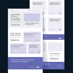 Latest One-Page Business Website Template l Modern Newsletter Design with Email Marketing Capabilities for Business