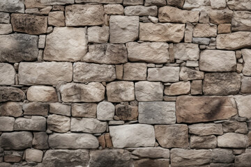 Obraz premium Processed collage of old medieval stone wall texture in daylight. Background for banner