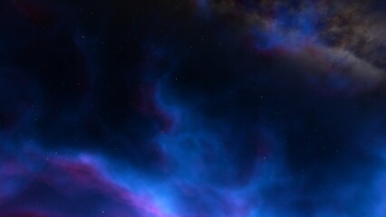 Colorful space galaxy cloud nebula. Stary night cosmos. Universe science astronomy. Supernova background wallpaper