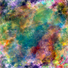 Abstract bright multicolor blurred painted seamless background Watercolor transparent effect Raw texture