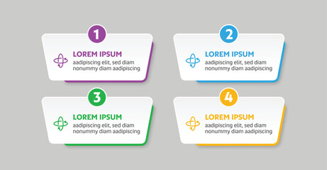 Modern Colorful Infographic Steps