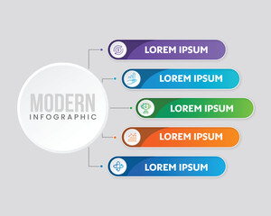 Modern Colorful Infographic Steps