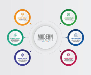 Modern Colorful Infographic Steps