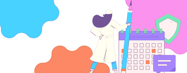 Medical characters fighting the epidemic flat vector concept operation hand drawn illustration
