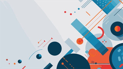 Obraz premium Abstract Background for Presentation with Clean Lines