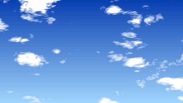 Sky and cloud animation video