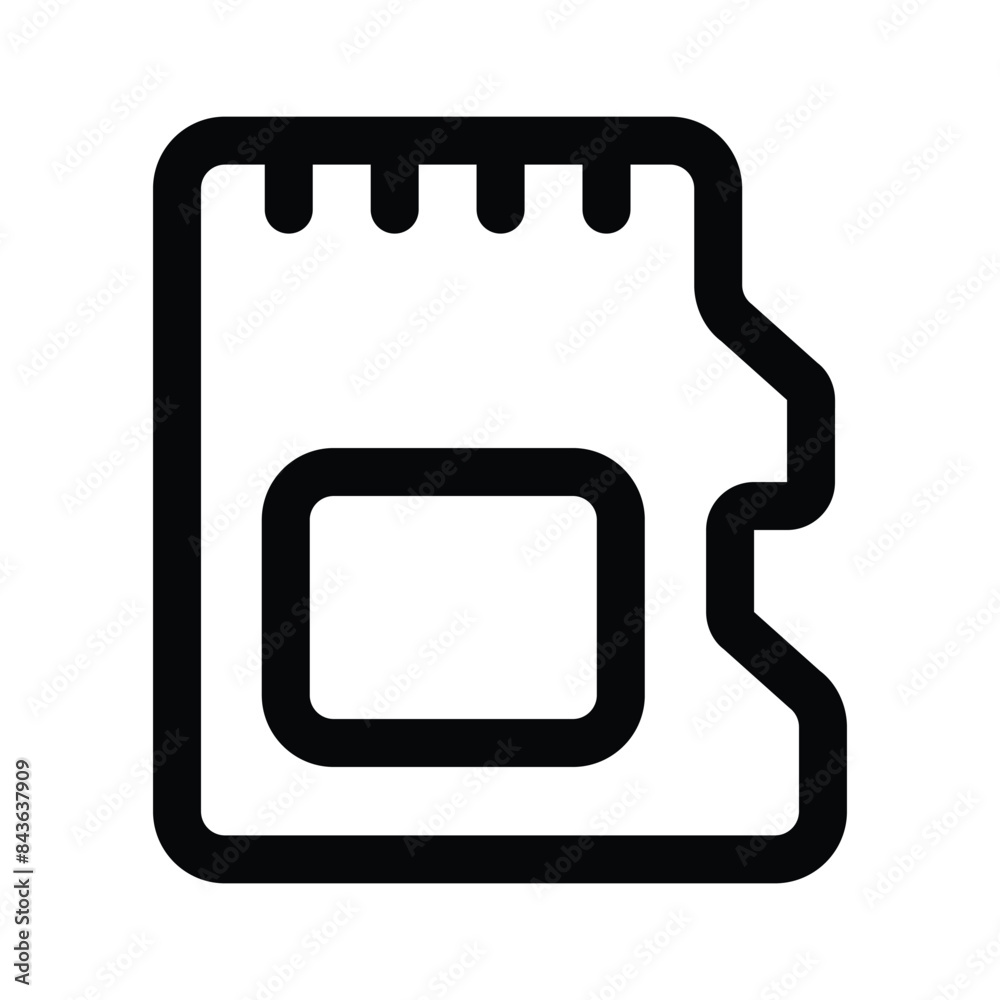 Wall mural check out this icon of memory card in editable style