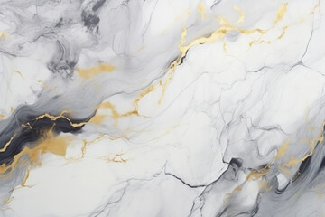 Obraz premium Processed collage of white and gold marble texture. Background for banner, backdrop or texture