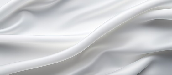 Obraz premium A white fabric texture serves as the background for this image providing ample copy space