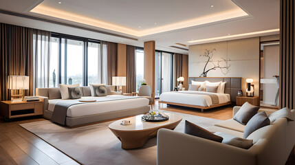 Fototapeta premium Luxurious Living Room Interior